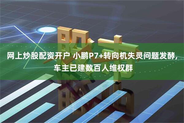 网上炒股配资开户 小鹏P7+转向机失灵问题发酵, 车主已建数百人维权群